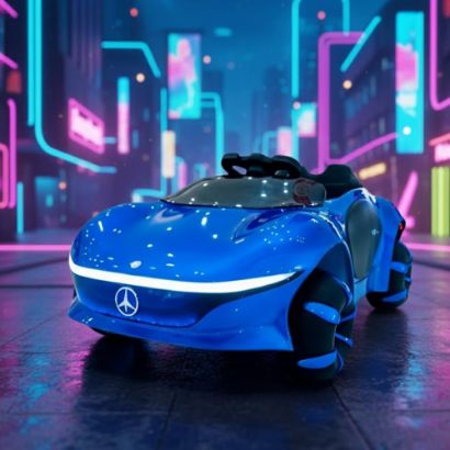 صورة سيارة أطفال كهربائية فاخرة بلوتوث